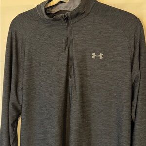 Under Armour Men's Medium Playoff Quarter-Zip Dark Charcoal Gray